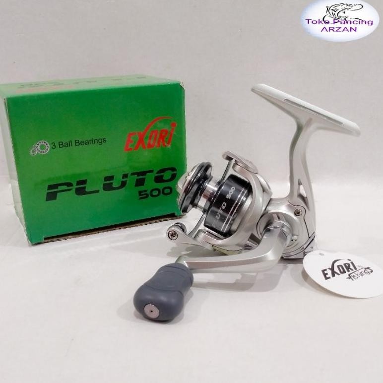 vb-8 JPF-1015 Reel Mini EXORI Pluto 500 Silver Anti Reverse Original Berkualitas