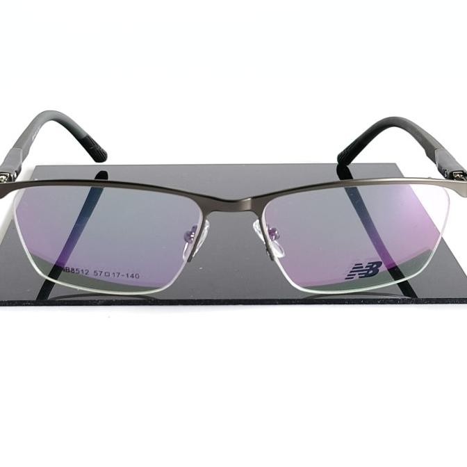 ready  Frame Kacamata Sport Half frame NB Titanium Gunmetal