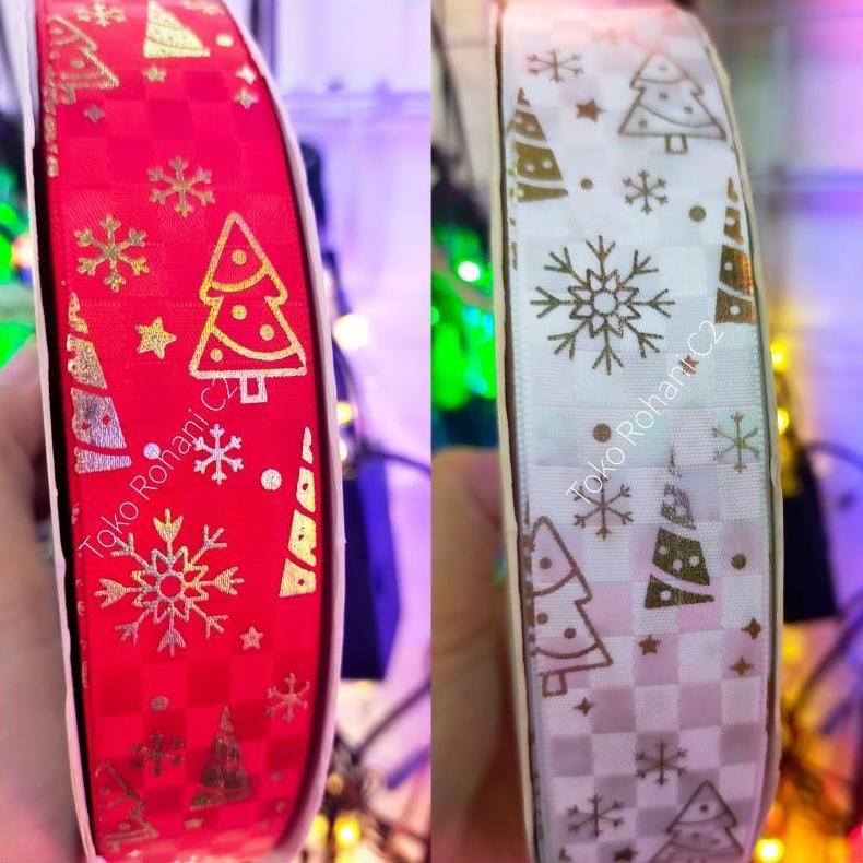 

dg-78 gd-90 Pita Natal Roll Meteran Merry Christmas Ganbar 2.5cm L29/1 - Hiasan Natal - Dekorasi Natal - Pita Natal - Pita Santa Berkualitas Original