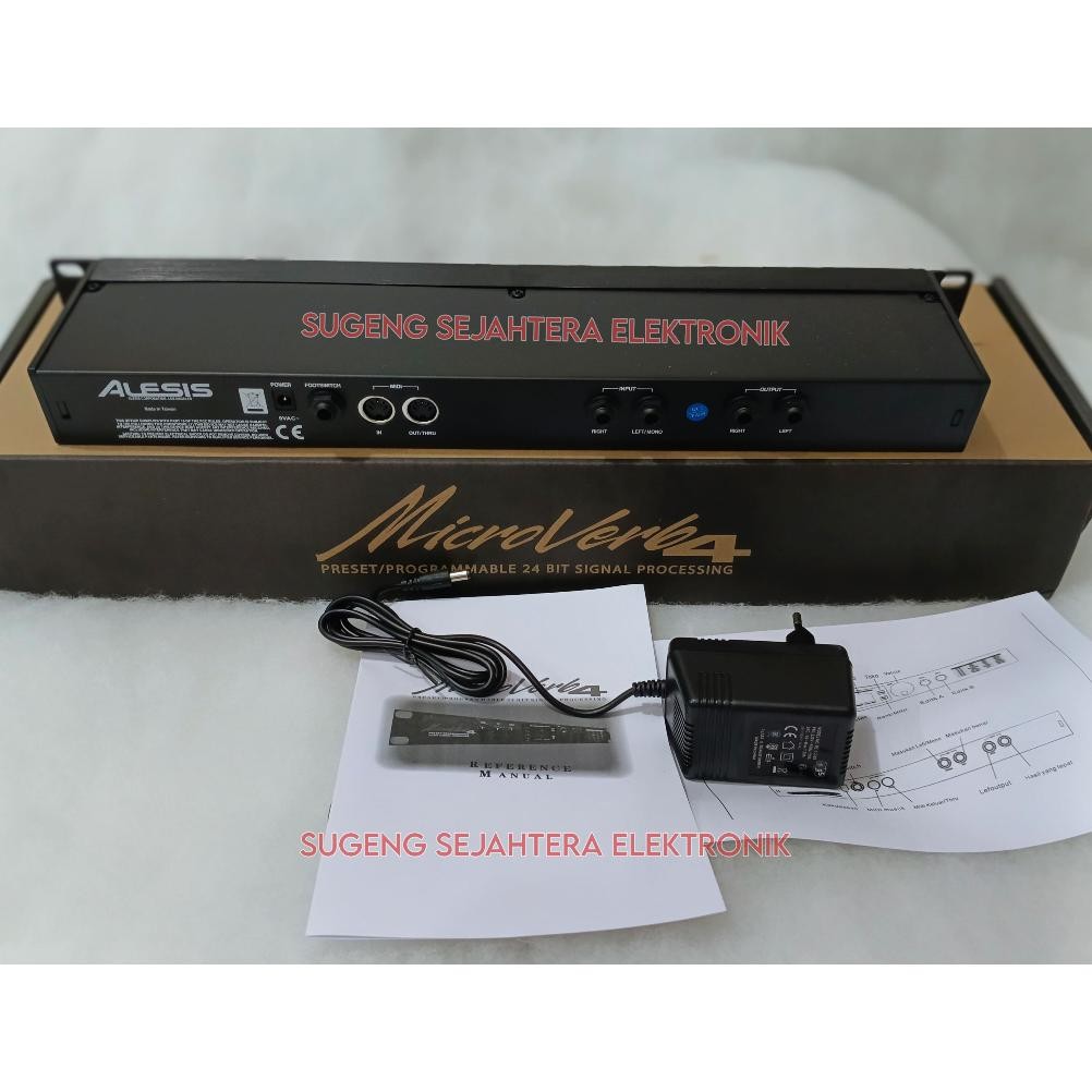 fgh-56 COD EFFECT VOCAL ALESIS MICROVERB4 MADE IN TAIWAN KUPING BESI MICROVERB 4 Original Terlaris