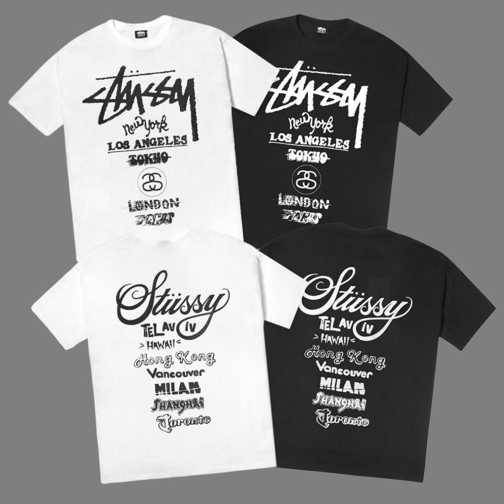 Stussy World Tour T-Shirt Trendy Dan Fashionable