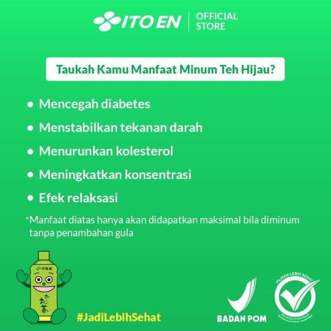 

Murah Ito En Oi Ocha Green Tea No Sugar 500Ml Isi 24 Pcs - Khusus Instant