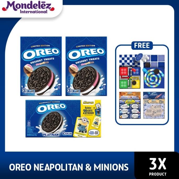 

Grosir [Promo Bundle] Oreo Dessert Treats 2 Pcs Dan Oreo Playpack Minions - Free Board Game