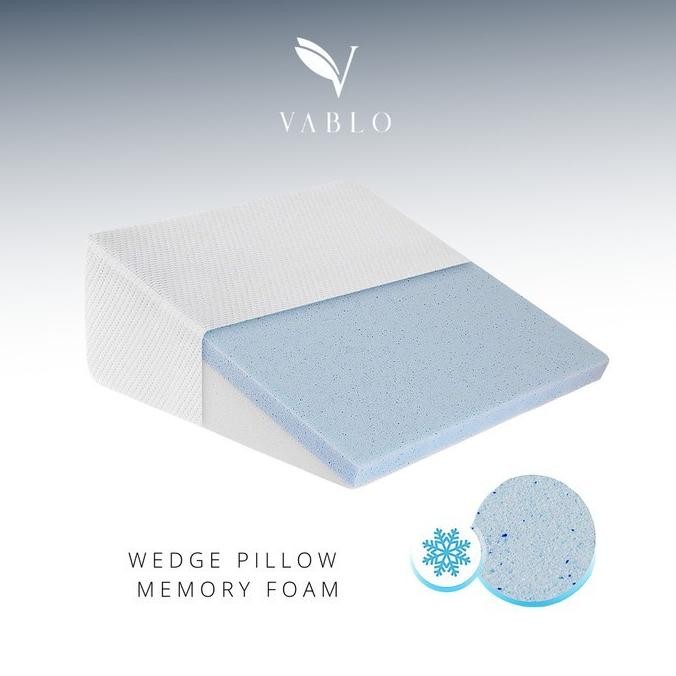 BANTAL BEDSIDE WEDGE PILLOW BY VABLO - MEMORY FOAM WEDGE PILLOW