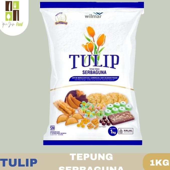 

Grosir Tulip Tepung Serbaguna / Tepung Terigu / Untuk Kue / Gorengan / 1Kg / 1 Crt/10Pcs Wilmar