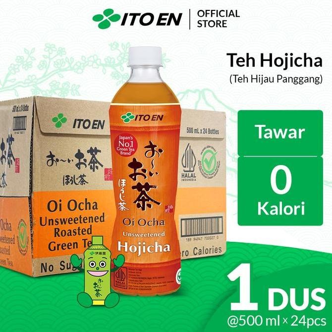 

Sale Ito En Hojicha Roasted Green Tea No Sugar 500Ml Isi 24 Pcs