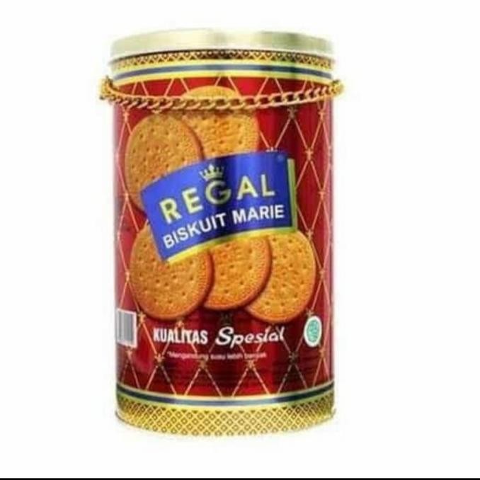 

Grosir "Regal" Marie Biscuit Kaleng 1 Kg.