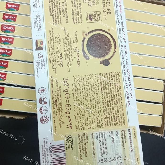 

Grosir Loacker Tortina Triple Dark Chocolate Biskuit Import