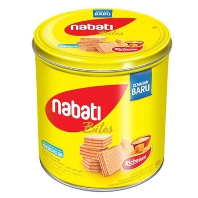 

Grosir Richeese Nabati Wafer Keju 287Gr 1 Dus 6 Kaleng
