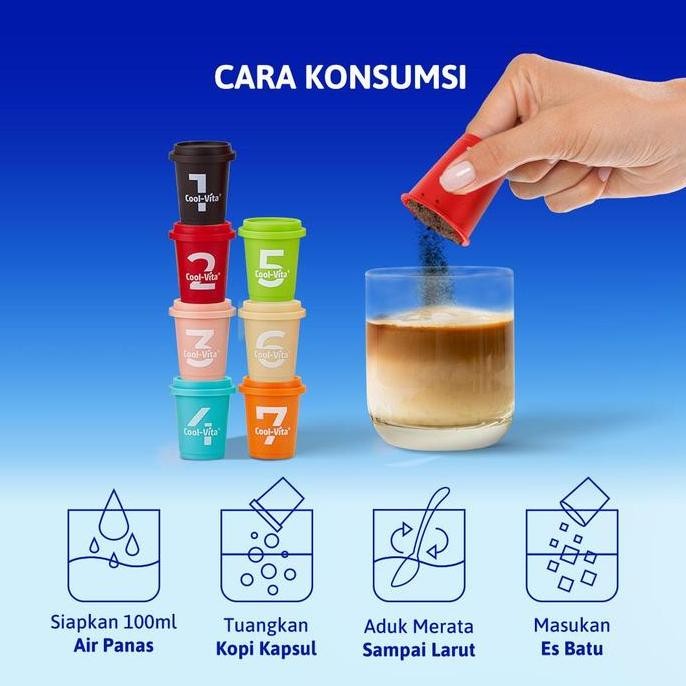 

Promo [14 Kapsul] Coolvita 1 Big Box Mct Coffee Capsule Isi 14 Kapsul - Minuman Kopi Latte 7 Varian Rasa