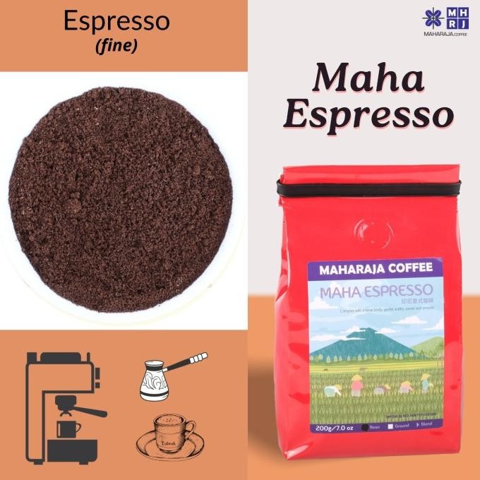 

Sale Kopi Espresso Blend 200G Bubuk Maharaja Coffee