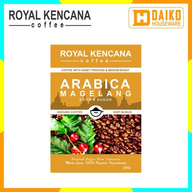 

Murah Kopi Bubuk Royal Kencana Arabica Magelang Honey Process Medium Roast