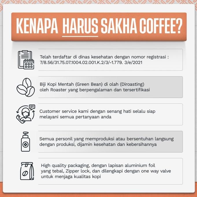 

Murah Biji Kopi Arabika Gayo Honey Arabica Coffee Beans Sakha Roastery 500Gr