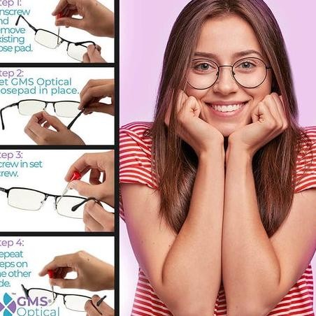 gd-8 wes-24 Nosepad Baut SAMBUNG silikon Bantalan Hidung Kacamata nosepad 1 pcs [NPBS] Original Sale