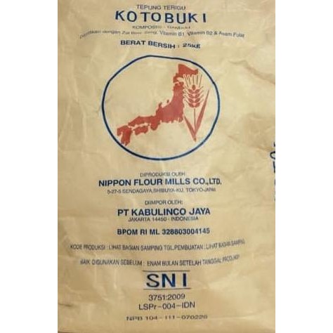 

Grosir Tepung Terigu Kotobuki 25Kg Gojek Grab Only/ Cake Flour Kotobuki Flour
