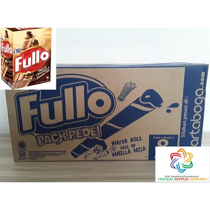 

Grosir Fullo Wafer Roll [9Gr/6 Box X 24 Pcs /1 Karton ]