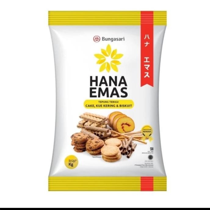 

Grosir Tepung Terigu Hana Emas 1Dus Isi 10 X 1Kg