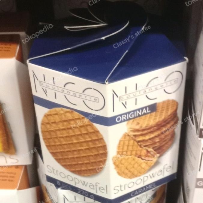 

Grosir Nico Boulangerie Original Stroop Wafel Caramel 270 Gr/Biskuit/Wafer