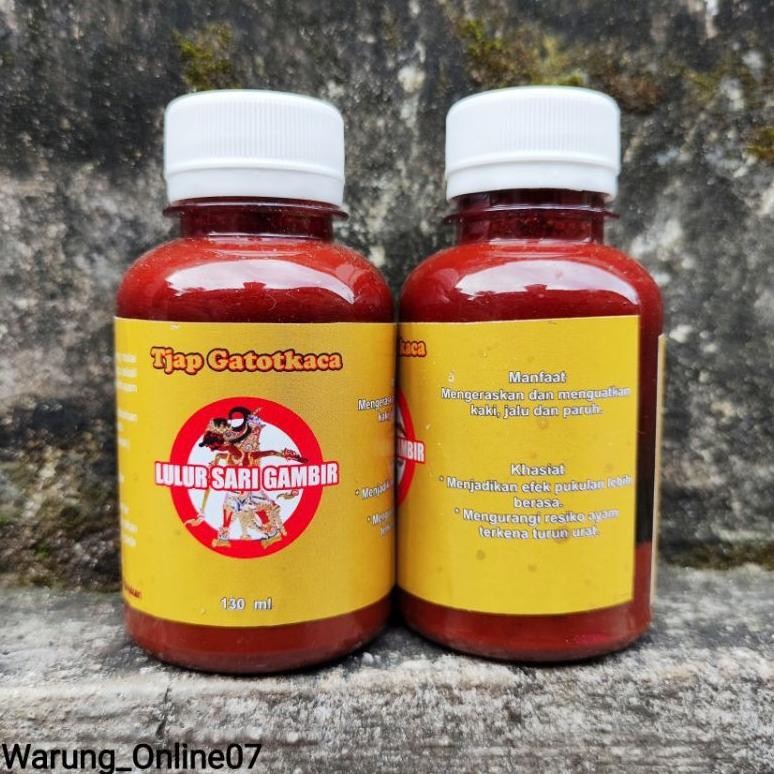 NI06 Eh76 GETAH GAMBIR TJAP GATOTKACA PANDAWA JAMU HERBAL JAMU OBAT PENGUAT MENGERASKAN PARUH TAJI J