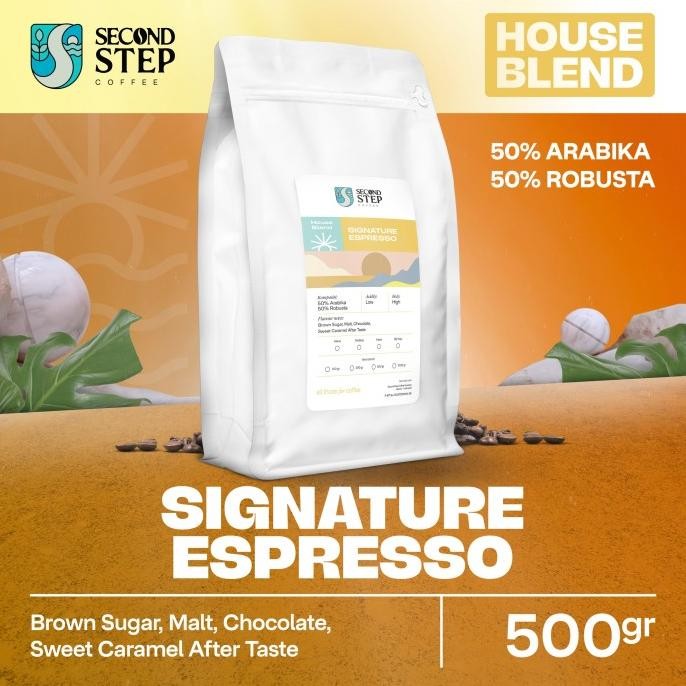 

Murah Kopi Espresso Blend Signature Coffee Roast Beans 500G Coffe Biji Bubuk