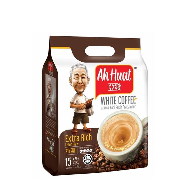 

Murah Ah Huat White Coffee Extra Rich / Lebih Kaw 15 X 36 Gram