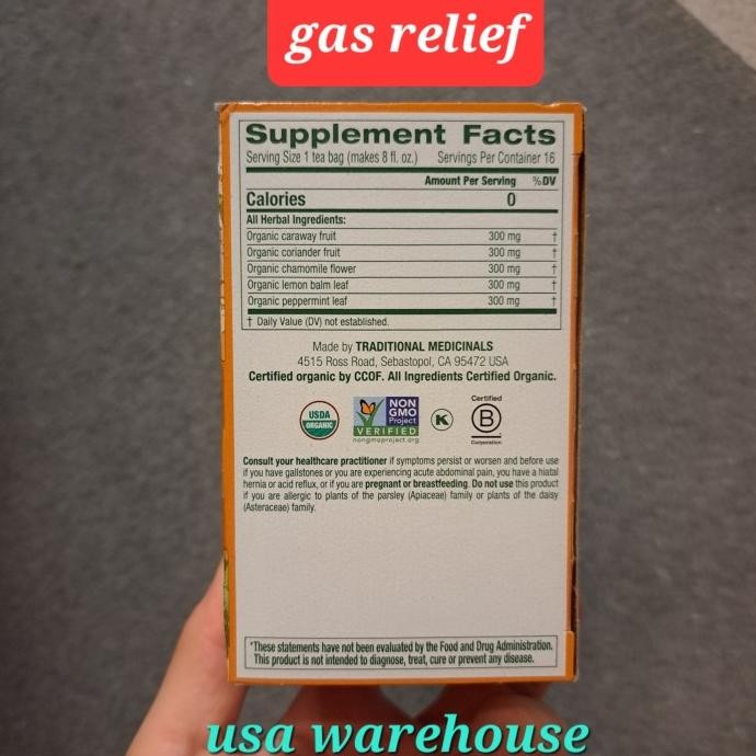 

Sale Traditional Medicinals Organic Gas Relief - Belly Comfort 16 Tea Bags