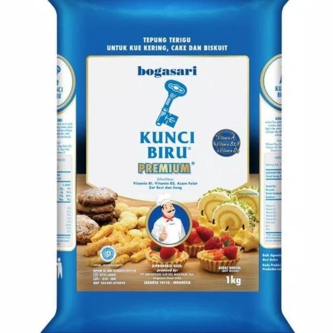 

Murah Tepung Kunci Biru Bogasari 1Dus