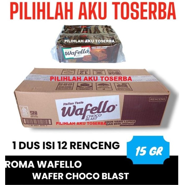 

Promo Roma Wafello Choco Blast 17 Gr - ( Harga 1 Dus Isi 12 Renceng )