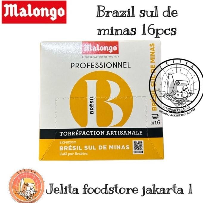 

Sale Malongo Coffee Pods Brazil Sul De Minas 16Pcs - Kopi Malongo