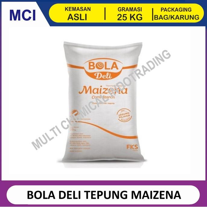 

Promo (Khusus Gosend/Instant) Bola Deli Tepung Maizena - 1 Bag 25 Kg / Corn Starch / Tepung Jagung Bola