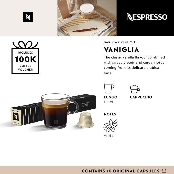 

Grosir Nespresso Barista Creation Vaniglia Coffee Capsule (Kopi Kapsul)