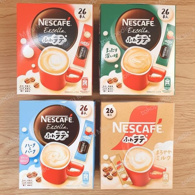 

Murah Nescafe Japan Excella Fuwa Latte Instant Coffee (1 Box Isi 26 Sticks)
