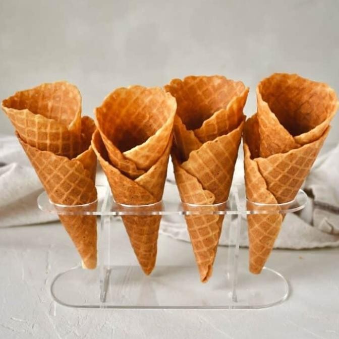 

Grosir Boduo Cone Waffle Ice Cream Ukuran Besar 1 Karton Isi 400 Pcs