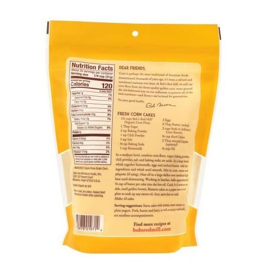

Promo Bob'S Red Mill Organic Corn Flour 624 Gr