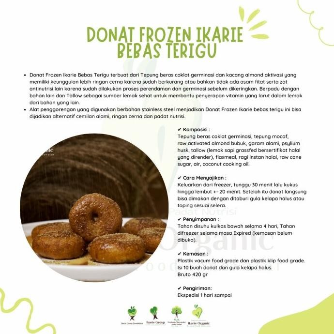 

Grosir Donat-Gluten-Free-Ikarie-Organic-Bebas-Terigu-Frozen-Beku