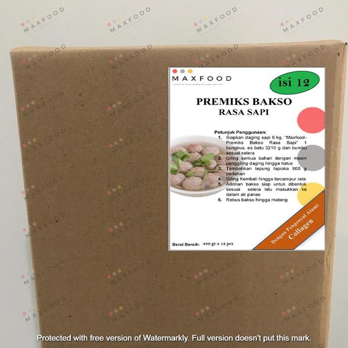 

Promo [Karton Isi 12 X 480Gr] Tepung Bakso Dengan Collagen - Pengenyal Bakso
