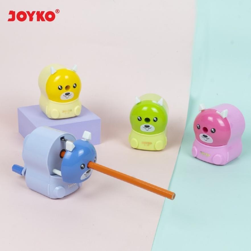 

asd-86 rd-67 Serutan Putar Rautan Pensil JOYKO A21 GUGUK - Sharpener Anti Slip A-21 Lucu Berkualitas Viral
