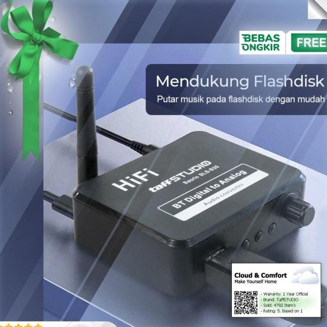 VAORLO DAC Audio Bluetooth 5.1 Receiver HiFi Digital to Analog - BLS-B