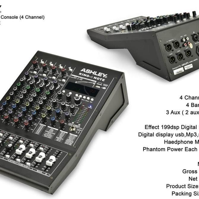 Promo Mixer Ashley King4Note Mixer King 4Note King 4 Note Original Ashley Led Monitor