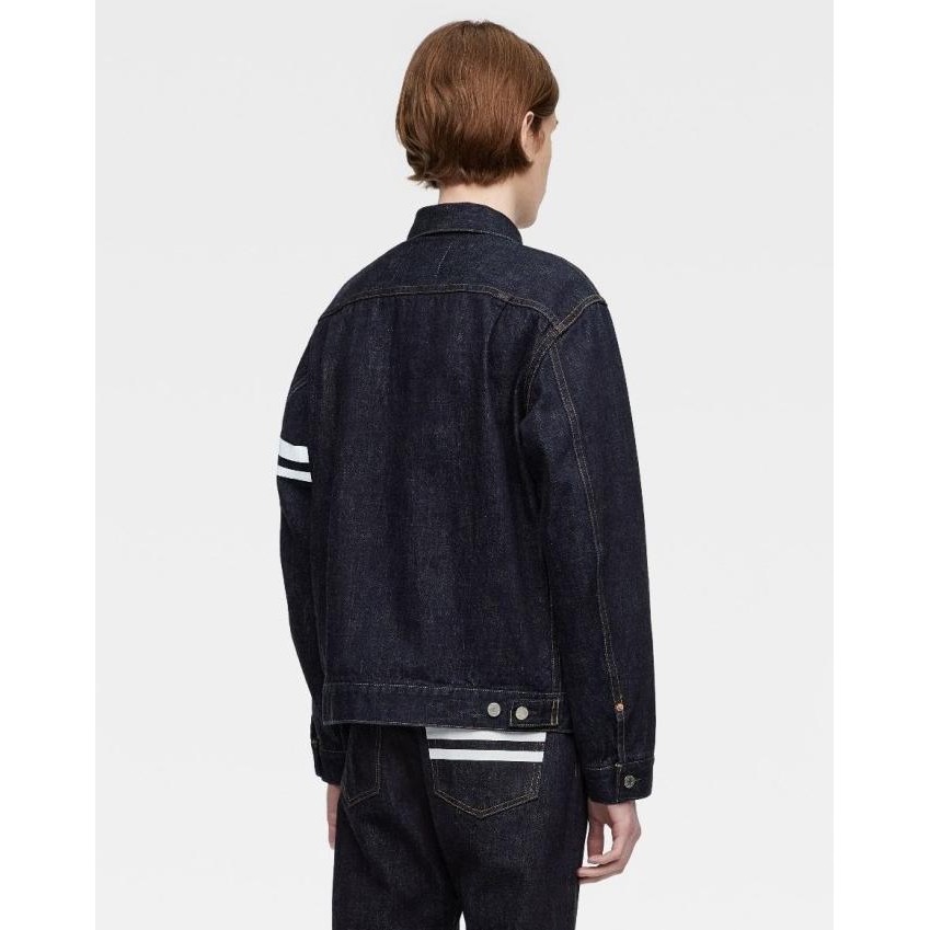 Grosir Momotaro Jeans Denim Jacket Type 2 #002 Classic 15.7Oz Indigo Selvedge Mmgj0102