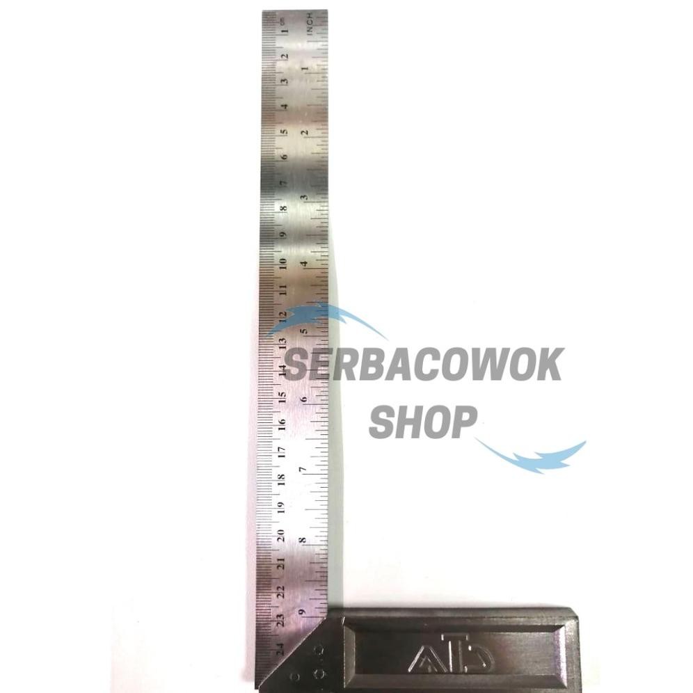 

Aw-96 Penggaris Siku 10 Inch 25Cm Tukang Angle Ruler 90 Derajat Merk Ats Termurah Berkualitas