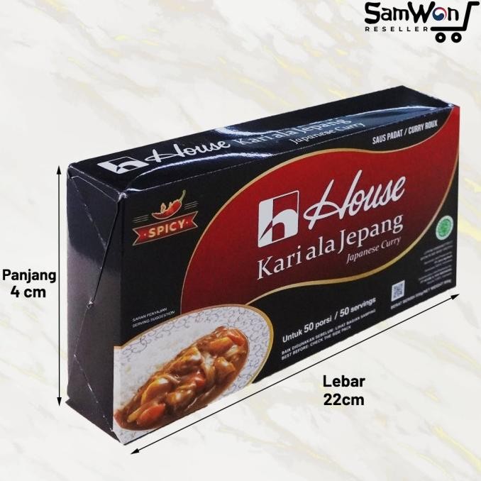 

HOUSE CURRY SPICY PEDAS BUMBU KARI SAOS PASTE JEPANG 1KG (50 PORSI)