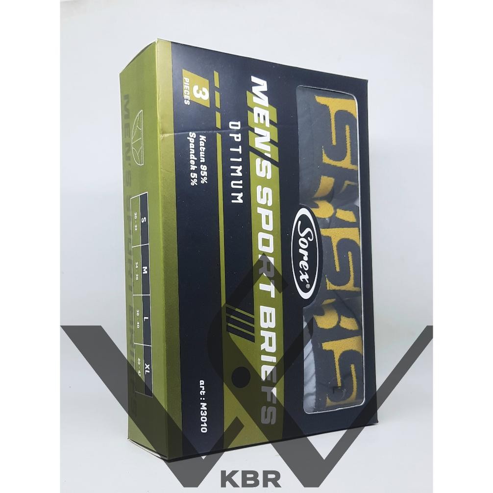 Isi 3 Pcs Cd Sorex M 3010/ Celana Dalam Pria/ Dalaman Pria/Boxer/Dalam Pria