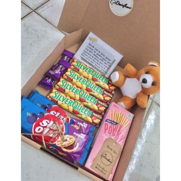 

box Hampers Valentine Silverqueen/ gif box coklat/ kotak box hadiah/dairymilk