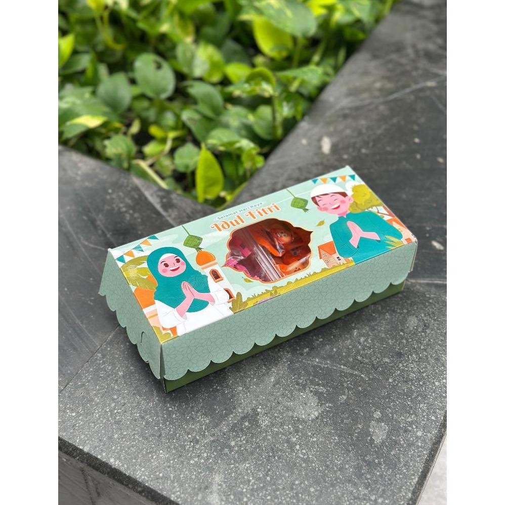 

Box Kue Lebaran 10 Pcs Edisi Idul Fitri Box / Hampers Idul Fitri / Box Brownies 24 x 11 x 7 cm