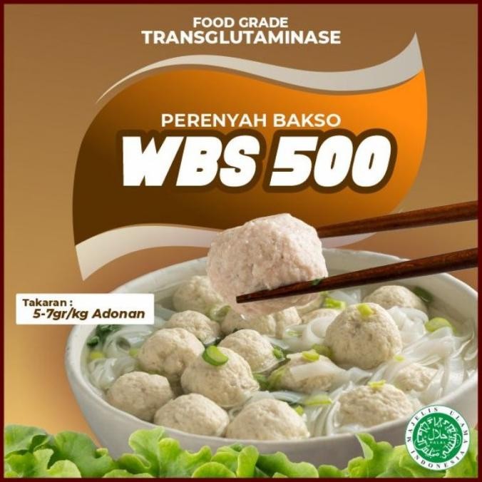 Original 50Gr Enzim Wbs 500 | Perenyah Bakso | Penyakrek | Membuat