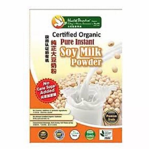 

Terlaris! Health Paradise Organic Soy Milk Powder No Sugar 500G