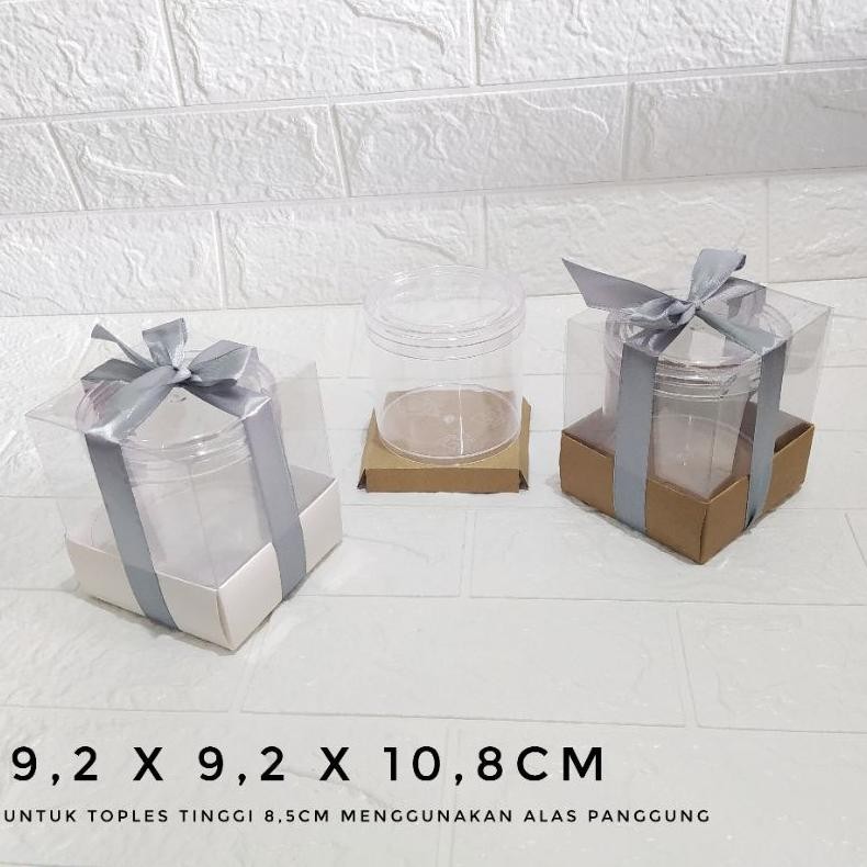 

20PC | BOX TOPLES TABUNG ISI 1 | KEMASAN JAR PLASTIK | BOX TOPLES COOKIES | BOX HAMPERS