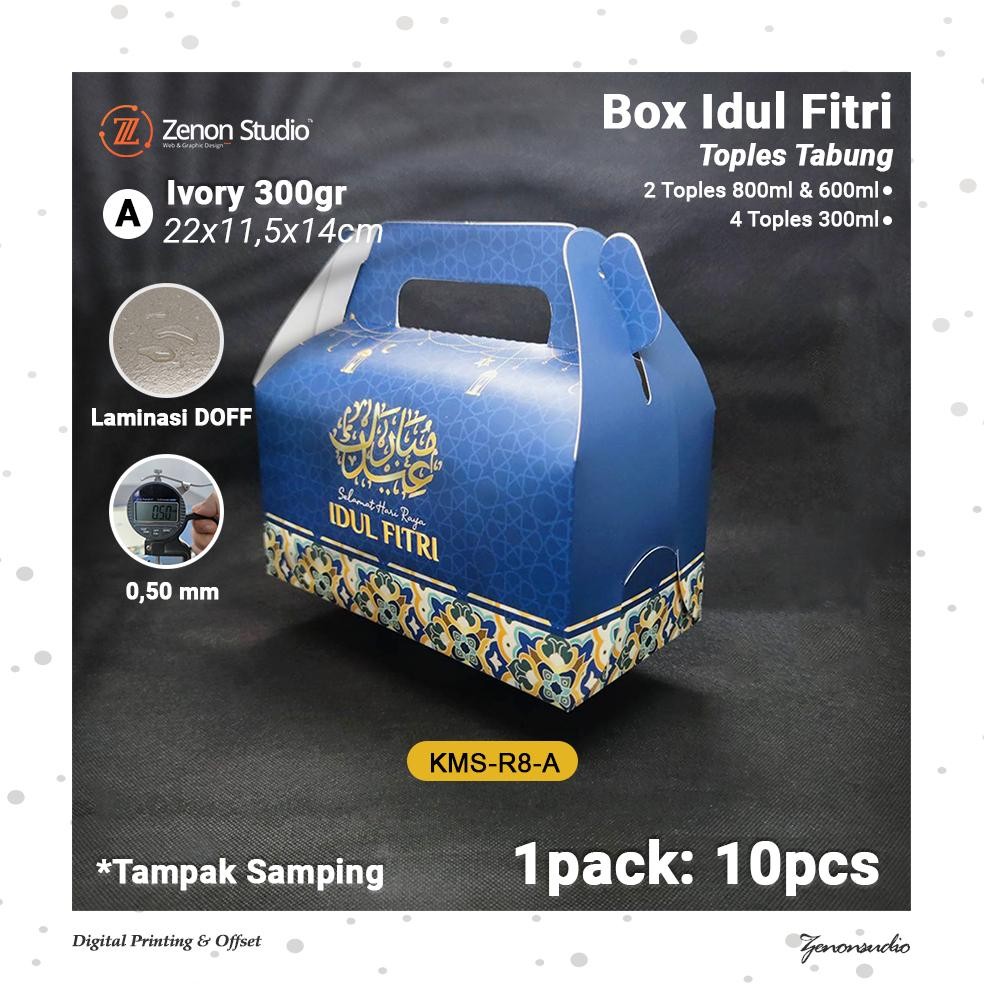 

[10pcs] Box Idul Fitri Gable Box Lebaran 22x11x14cm Hampers Gift Toples Tabung Ver2