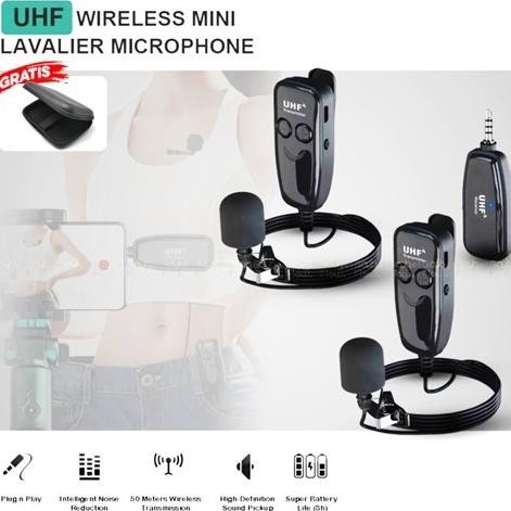 Grosir Megaphone Speaker Pinggang Dual Mikrofon Clip On Wireless